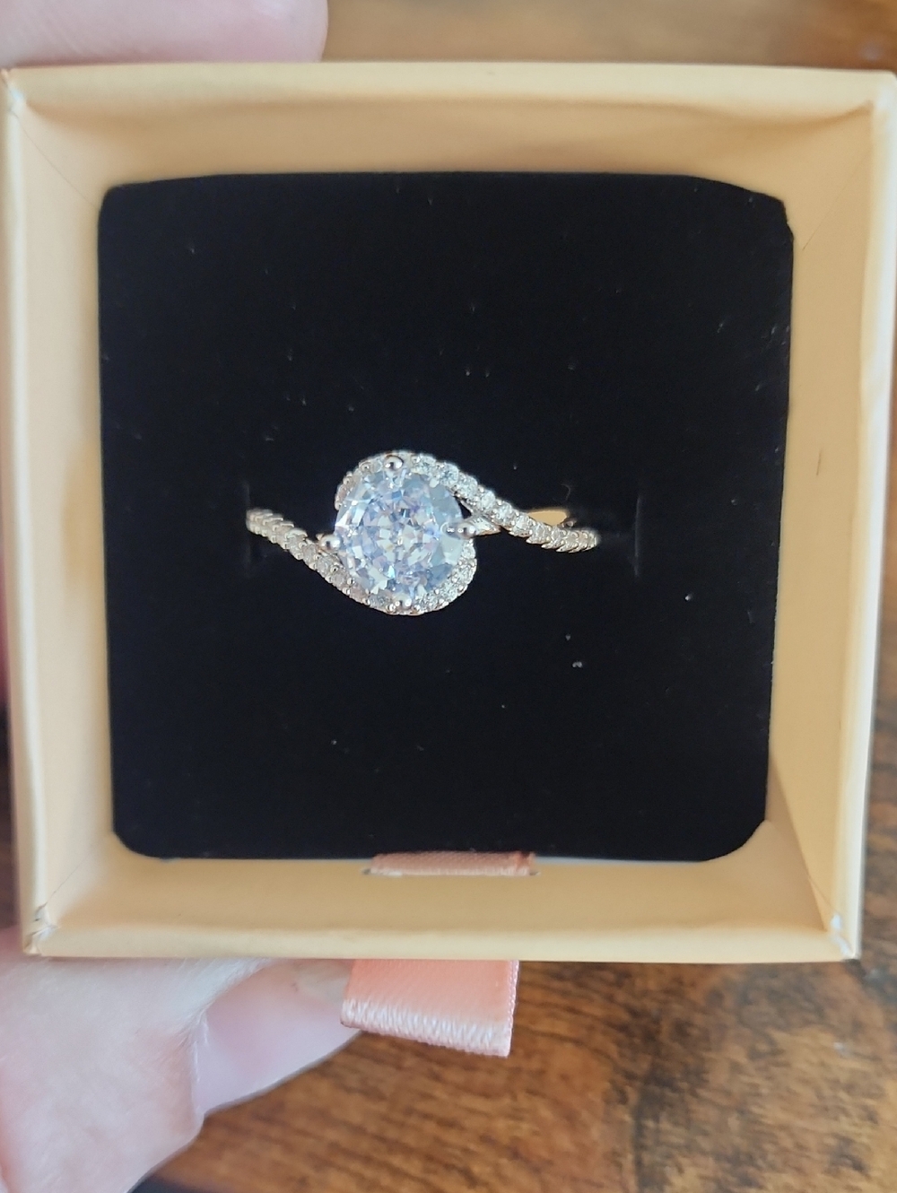Elegant Cubic Zirconia Ring, Women's Wedding, Engagement Party VersatileJewelry